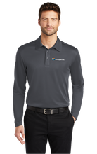 Load image into Gallery viewer, Compellier Silk Touch™ Performance Long Sleeve Polo