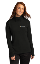 Load image into Gallery viewer, Compellier Ladies Sport-Wick® Flex Fleece 1/4-Zip Black