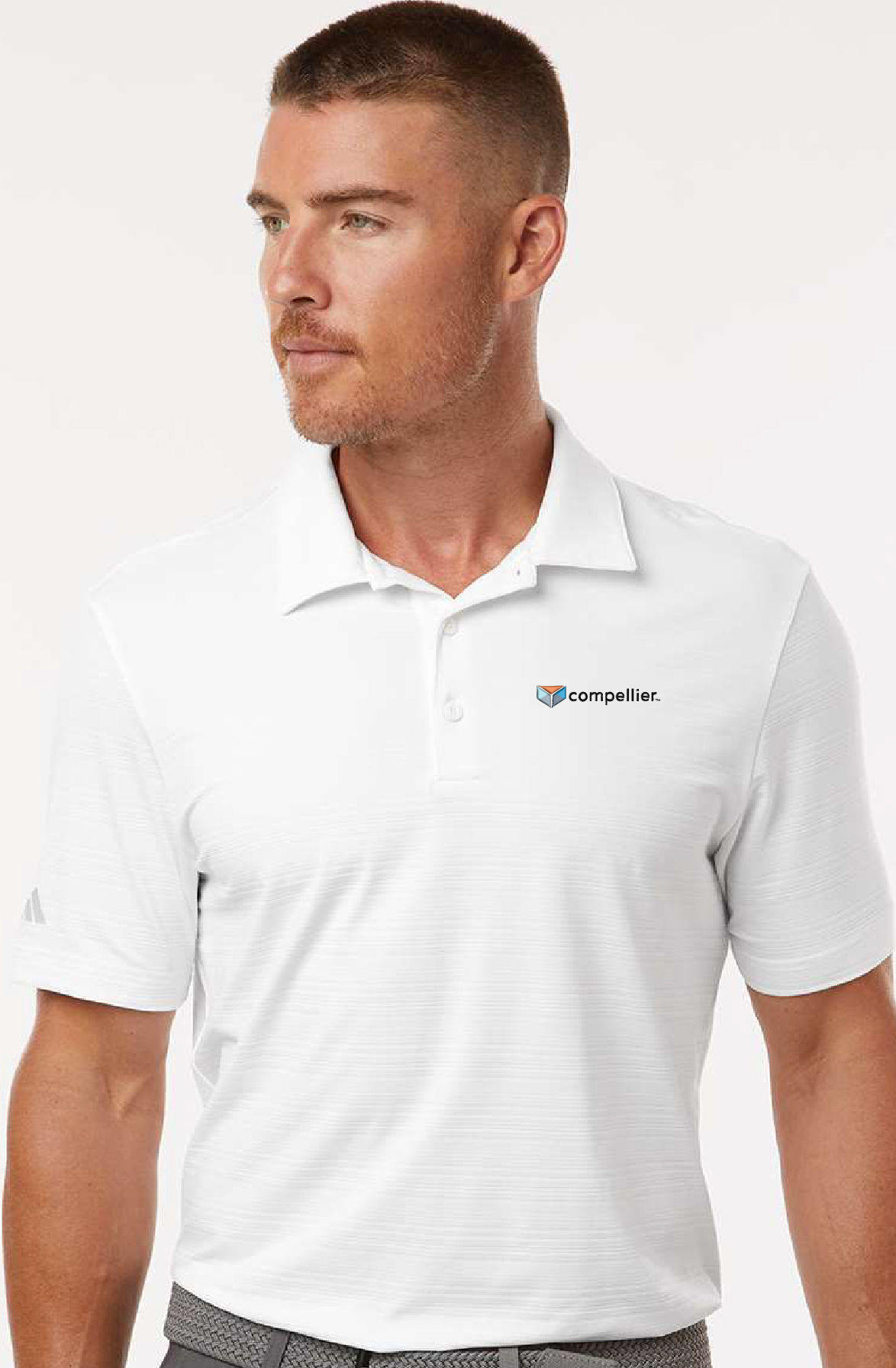 Compelier Men's Textured Stripe Polo – Compellier Store