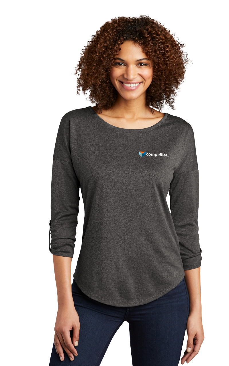 Compelier - OGIO® Ladies Gravitate Scoop 3/4-Sleeve