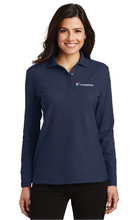 Load image into Gallery viewer, Compellier Ladies Silk Touch™ Long Sleeve Polo
